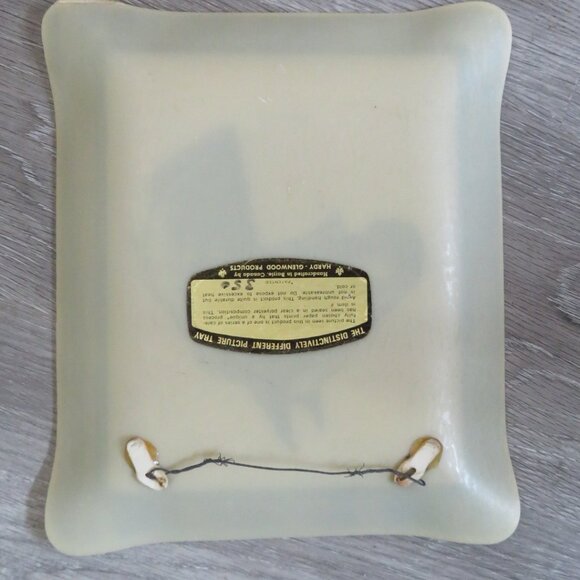 Hardy-Glenwood Polyester Composition Tray Picture Vintage (105V) - Picture 6 of 9
